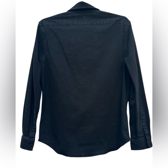 EXPRESS NWOT Men’s Black Cotton-Blend Button Down Shirt Size: S - Picture 3 of 9